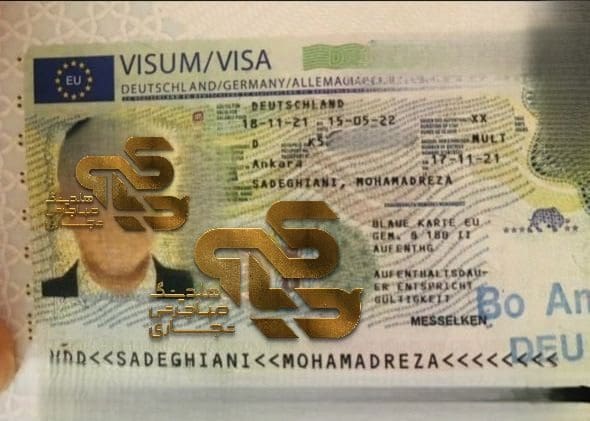 نمونه ویزا و اقامت و آوسبیلدونگ آلمان
